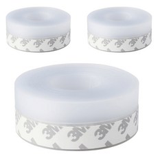 모나코올리브 외풍차단 틈새차단 실리콘 문풍지 테이프 25mm x 5m, 3개
