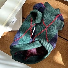 쥬비코 강아지 도톰 아기일 조끼, 그린, 1개