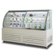 BELLE 프리미엄 쇼케이스 라운드 앞문형 화이트 475L JRF-1800W 방문설치 ELLE 프리미엄 쇼케이스 라운드 앞문형 화이트 475L JRF-1800W 방문설치