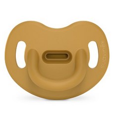 스와비넥스 유아용 컬러 에센스 올실리콘 아나토미컬형 쪽쪽이, 1단계(0~6개월), 머스타드, 1개