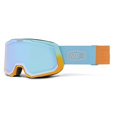 100% SNOWCRAFT Infidel Flash Mirror Bonus HiPER White ML滑雪護目鏡 XL, 銀, 1個