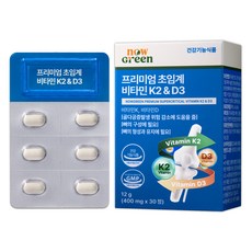 NowGreen 優質超臨界維生素K2&D3 12g, 30顆, 1個