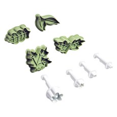 Bestom推式切刀 櫻花 4種+花瓣 4種組, 1組, 綠色+白色