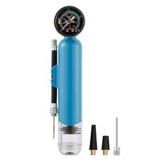NatureSParmer 氣球足球籃球壓力計空氣壓力測量便攜式打氣筒, 藍色, 1個