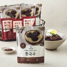 바로쏙 톳국수 300g x 6개 + 바로쏙 비빔소스 50g x 6개 세트, 1세트