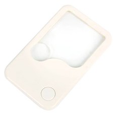Kosalu訂製型雙按鈕放大鏡 白色, 1個, 單品