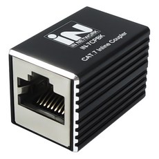 인네트워크 CAT.7 10Gbps FTP 랜 연장 젠더, 블랙(IN-7CPBK), 1개, 30.7mm 블랙(IN-7CPBK), 1개, 30.7mm
