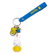 miffy 米飛 公仔鑰匙圈, 黃色, 1個