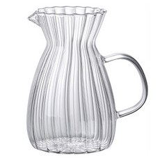 파라주니 칵테일 라떼 와인 음료 나눔 주전자 컵 대, 투명, 1개, 500ml