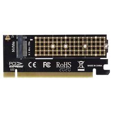 Coms PCI Express轉換器M.2 NVME SSD KEY M to PCI-E 16x轉換卡散熱墊 IF863, 1個