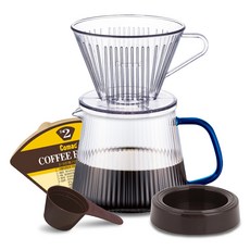 코맥 에코젠 커피드립 세트 650ml 블루에디션 DE2bu, 1세트, 5종 1세트, 5종