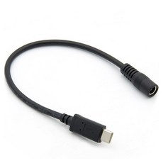 Coms Type C 변환 DC 5.5 케이블 USB 3.1 Type C Male DC Female BT641, 1개