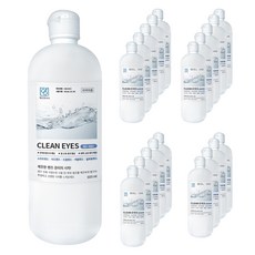 깨끗한아이 렌즈 식염수, 20개, 500ml