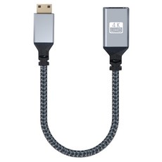 컴스마트 미니 HDMI 변환 케이블 젠더 Mini 4K 60Hz UHD 20cm, BD834
