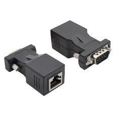 컴스 RS232 9Pin M to RJ45 F 시리얼 젠더 2p, BT720, 2개