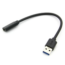 컴스 USB 3.1 C타입 F to 3.0 A M 변환젠더 케이블 20cm, 1개, BT253
