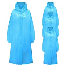 BYOORABYOO 多用途Sibori雨衣 4入, 藍色
