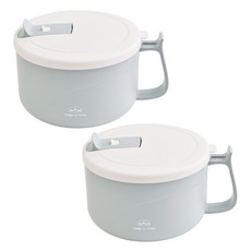디유 전자레인지에 가능한 스텐렌지 팟 1200ml, 민트, 2개