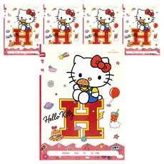 PinkMango 三麗鷗小學英語筆記本 寬行距, 5個, Hello Kitty