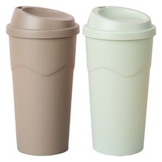아띠홈 리유저블 텀블러 600ml x 2종 세트, 민트, 초코, 1세트