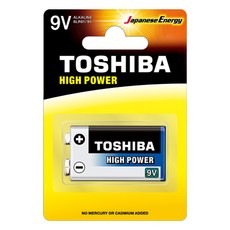 TOSHIBA 東芝 鹼性9V電池, 1入, 1個