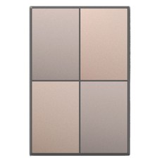 TILINS Gallery通訊空白板 遮光罩 1個用 米金色, 1個