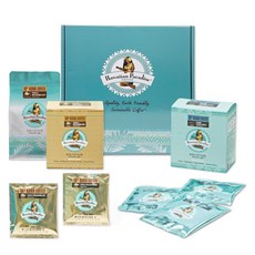 HAWAIIAN PARADISE COFFEE 夏威夷科納全豆+濾掛包禮盒, 1組, 全豆香草夏威夷果仁 340g + 香草滴濾袋 6p + 島嶼滴濾袋 6p