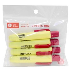 Justclick Morris JUSTCLICK油性麥克筆 M2, 4個, 紅色的