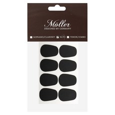 Moller 薩克斯風嘴巴貼片 8入, 黑色, 1個