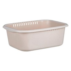 요고모지 사각 물빠짐 설거지통, 베이지, 1개