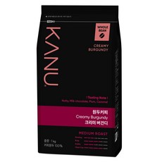 카누 크리미 버건디 원두커피, 홀빈(분쇄안함), 1kg, 1개 홀빈(분쇄안함), 1kg, 1개
