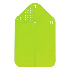 Otto Life 瀝水摺疊砧板, 耐磨食品級PP塑料, 38 x 23cm, 綠色, 1個