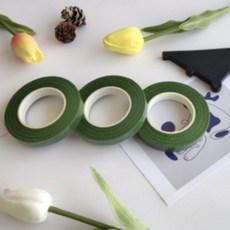 플로리스트 재료 꽃꽃이 테이프 그린, 6개 6개