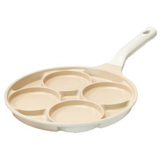 모던하우스 인덕션 뉴 블랑 세라믹코팅 4구 에그팬, 1개, 27cm