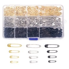 Khohimo 多用途衣夾 19mm 210入+22mm 150入+28mm 120入+38mm 120入 5W0042組, 1組, 金色、銀色、黑色