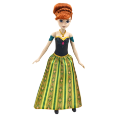 MATTEL 美泰兒 FROZEN 冰雪奇緣 音樂歌唱娃娃，按壓播放歌曲，經典動畫電影人物, 安娜, 1個
