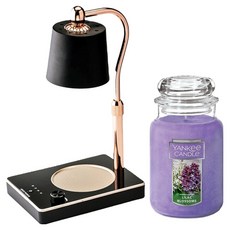 Yankee Candle Ja Candle 大+光控定時器融蠟燈組, 黑色(蠟燭加熱器）, 丁香花