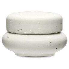 mir 韓國產罐裝鹽單獨密封容器月色1號 120ml 白色, 1個