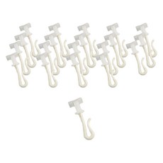 더원홈데코 병원 커튼 레일 롤러 20p 세트 2.4 x 4.1 cm, 화이트, 1세트 화이트, 1세트