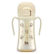 토비앤몰리 PPSU 원터치락 빨대컵, 280ml, 1개, 토비 바닐라