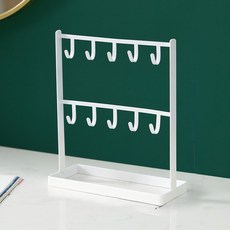쿠리풀 키링 악세서리 거치대, 화이트, 1개