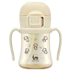 토비앤몰리 PPSU 토비 원터치락 빨대컵 180ml, 1개, 바닐라