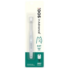 DOS 인어드밴스 고양이 360 칫솔, 화이트, 1개