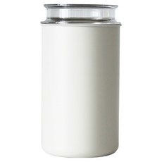 무디타 리본제이 스텐 이중 잠금 진공 원두 보관용기 1400ml, 화이트샌드, 1개