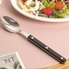 티니블랑 레브 테이블 디너스푼, 1개, 블랙