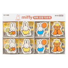 미피모양지우개 40p 세트, 혼합색상, 1세트