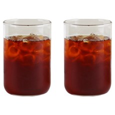 라포르테 내열 유리컵 480ml, 투명, 2개