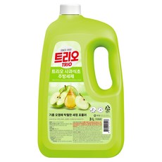 트리오 사과식초 주방세제, 3L, 1개 3L, 1개