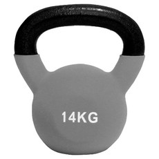 AD-ROCKET 頂級鑄鐵壺鈴 KettleBell, 灰色14kg，重訓健身訓練家用器材, 灰色, 14kg, 1個
