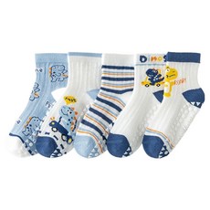 꼼제 남아용 SH디노카43 망사 미끄럼 방지 양말 5켤레 세트 제 남아용 SH디노카43 망사 미끄럼 방지 양말 5켤레 세트